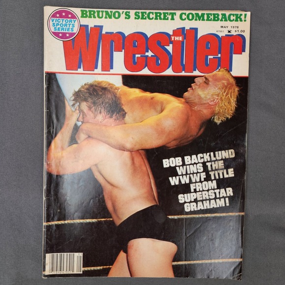 The Wrestler Magazine May 1978 Bruno Comeback Bob Backlund Superstar Graham - Picture 1 of 4